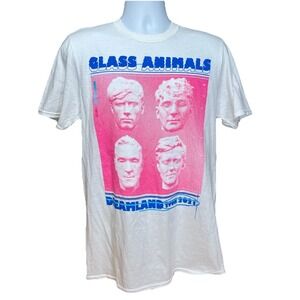 Glass Animals 2021 DREAMLAND TOUR Concert Graphic‎ T-Shirt Cities Back Medium